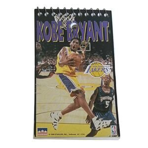 Kobe Bryant Vintage 1998 Spiral Note Pad Los Angeles LA Lakers Basketball 3x5in